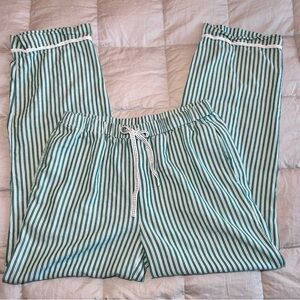 Rachel Ashwell 100% Cotton Green Striped Bottoms Small